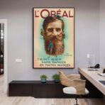 poster di acconciature vintage