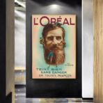 poster di acconciature vintage