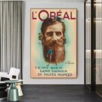 poster di acconciature vintage
