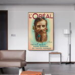 poster di acconciature vintage