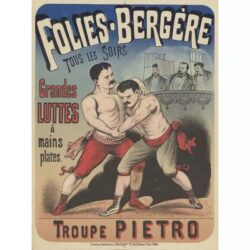 poster di combattimento vintage