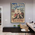 poster di combattimento vintage