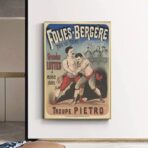 poster di combattimento vintage