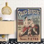 poster di combattimento vintage