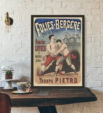 poster di combattimento vintage