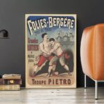 poster di combattimento vintage