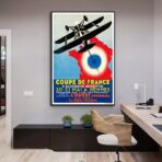 poster di compagnia aerea vintage 1