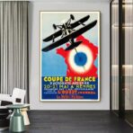 poster di compagnia aerea vintage 1