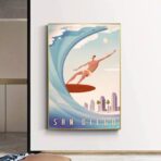 poster gara di surf vintage