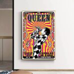 poster concerto rock vintage parigi