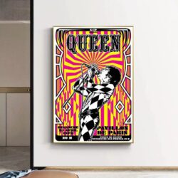 poster concerto rock vintage parigi