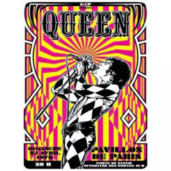 poster concerto rock vintage parigi