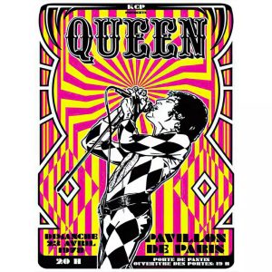 poster concerto rock vintage parigi