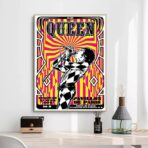 poster concerto rock vintage parigi