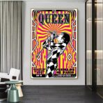 poster concerto rock vintage parigi