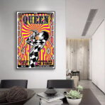 poster concerto rock vintage parigi