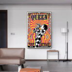 poster concerto rock vintage parigi