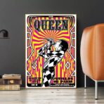 poster concerto rock vintage parigi