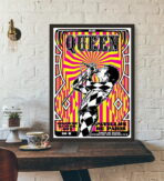 poster concerto rock vintage parigi