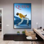 poster concerto vintage della regina