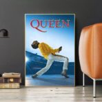 poster concerto vintage della regina