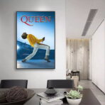 poster concerto vintage della regina