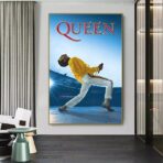 poster concerto vintage della regina