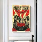 poster di un concerto rock vintage