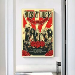 poster di un concerto rock vintage