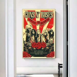 poster di un concerto rock vintage