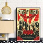 poster di un concerto rock vintage