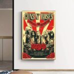 poster di un concerto rock vintage