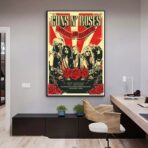 poster di un concerto rock vintage