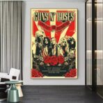 poster di un concerto rock vintage