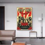 poster di un concerto rock vintage