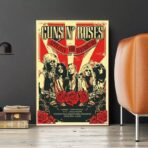 poster di un concerto rock vintage