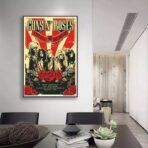 poster di un concerto rock vintage