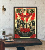 poster di un concerto rock vintage