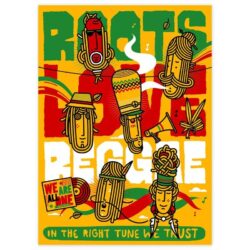 poster concerto reggae vintage