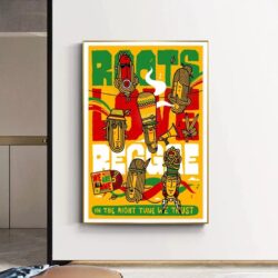 poster concerto reggae vintage