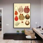 poster conchiglia vintage