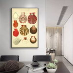 poster conchiglia vintage
