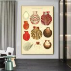 poster conchiglia vintage