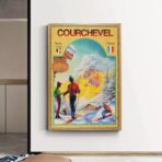 poster vintage courchevel 1