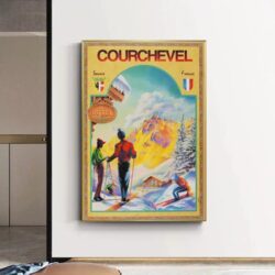 poster vintage courchevel 1
