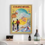 poster vintage courchevel 1