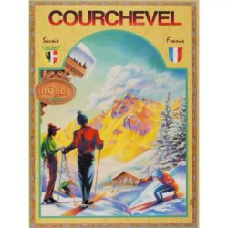poster vintage courchevel 1