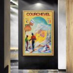 poster vintage courchevel 1