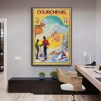 poster vintage courchevel 1