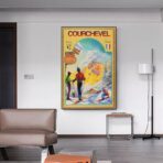 poster vintage courchevel 1
